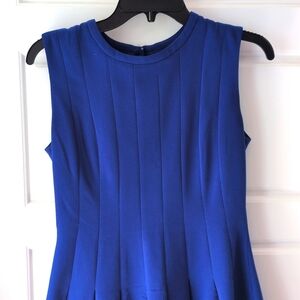H&M Royal blue Dress with Pleats size 8